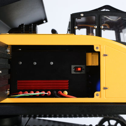 Fast Shipping 1/14 RC Hydraulic Crawler Dump Truck T14R Metal Tracked Tipper RTR Construction Machine Flysky ST8 Radio Light Sound Battery