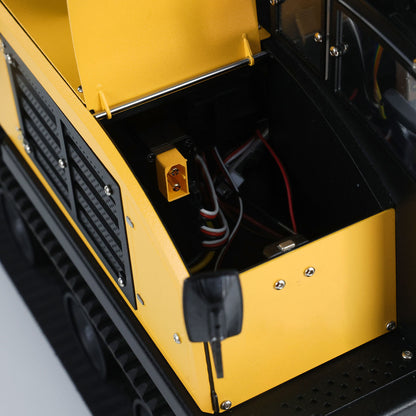 Fast Shipping 1/14 RC Hydraulic Crawler Dump Truck T14R Metal Tracked Tipper RTR Construction Machine Flysky ST8 Radio Light Sound Battery