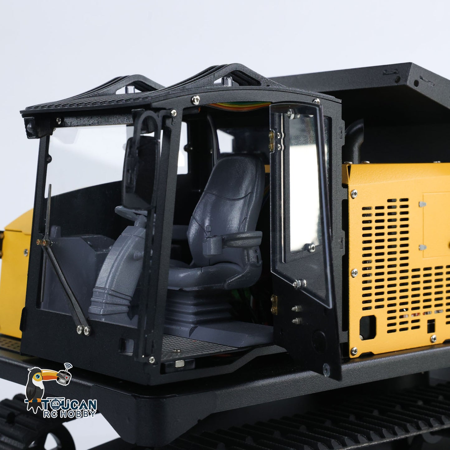 1/14 RC Hydraulic Crawler Dump Truck T14R Metal Tracked Tipper RTR Construction Machine Flysky ST8 Radio Light Sound Battery