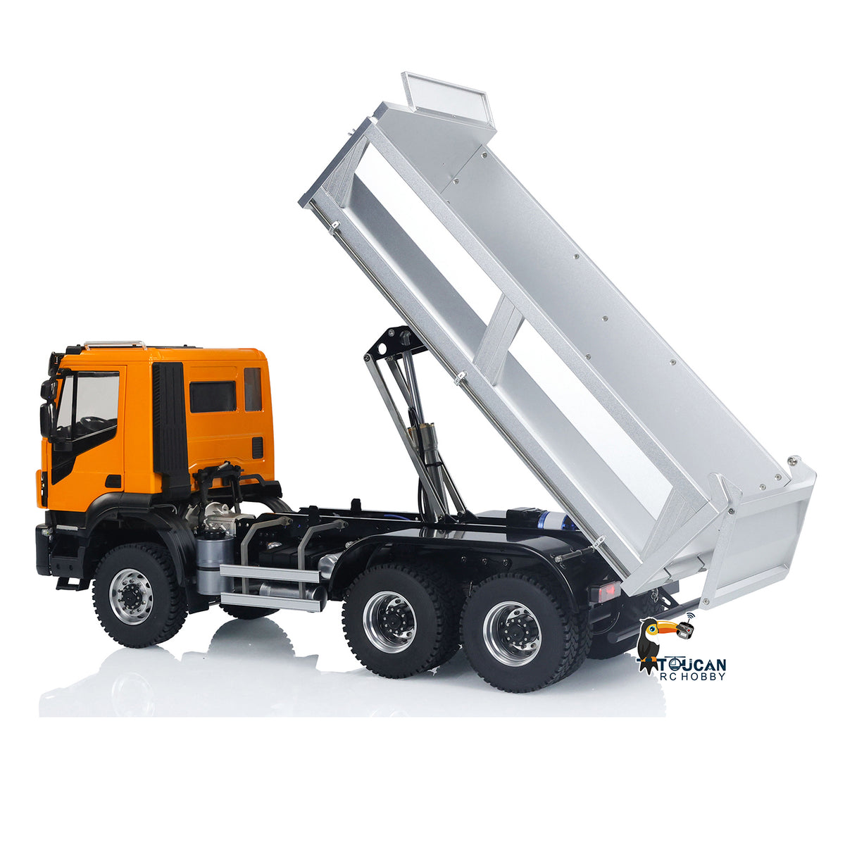 MD 1/14 6x6 Hydraulic RC Painted Assembled PNP Truck Dumper With 2-speed Gearbox Sound Light System