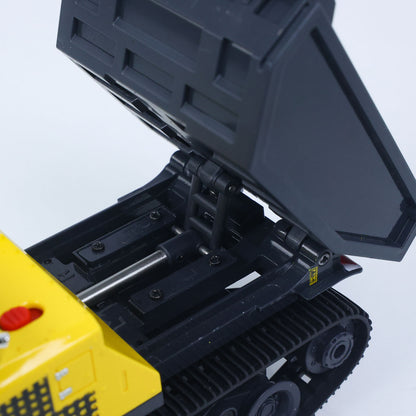 US STOCK 1/50 T14R Panther RTR Electric RC Crawler Dump Truck Construction Vehicle Tracked Tipper Finished Model Toys Lights Sounds Unit