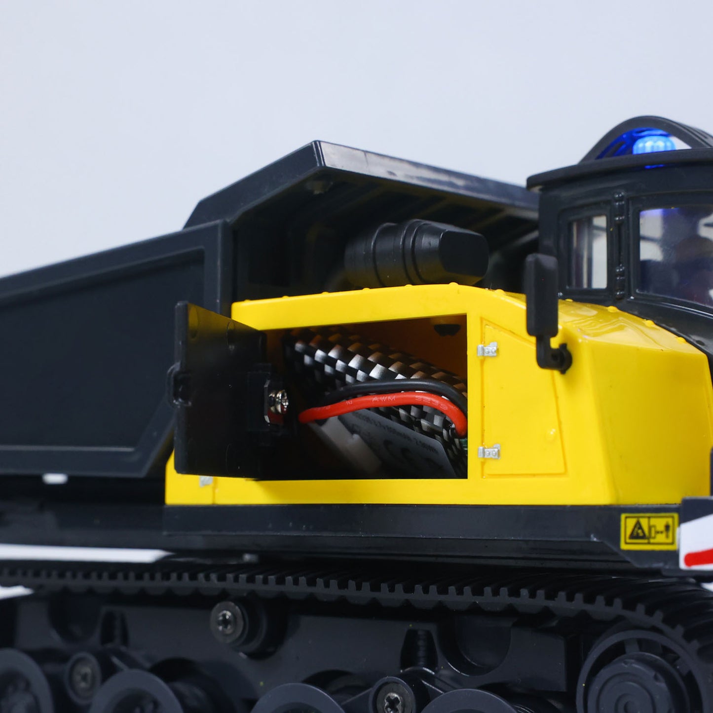 US STOCK 1/50 T14R Panther RTR Electric RC Crawler Dump Truck Construction Vehicle Tracked Tipper Finished Model Toys Lights Sounds Unit