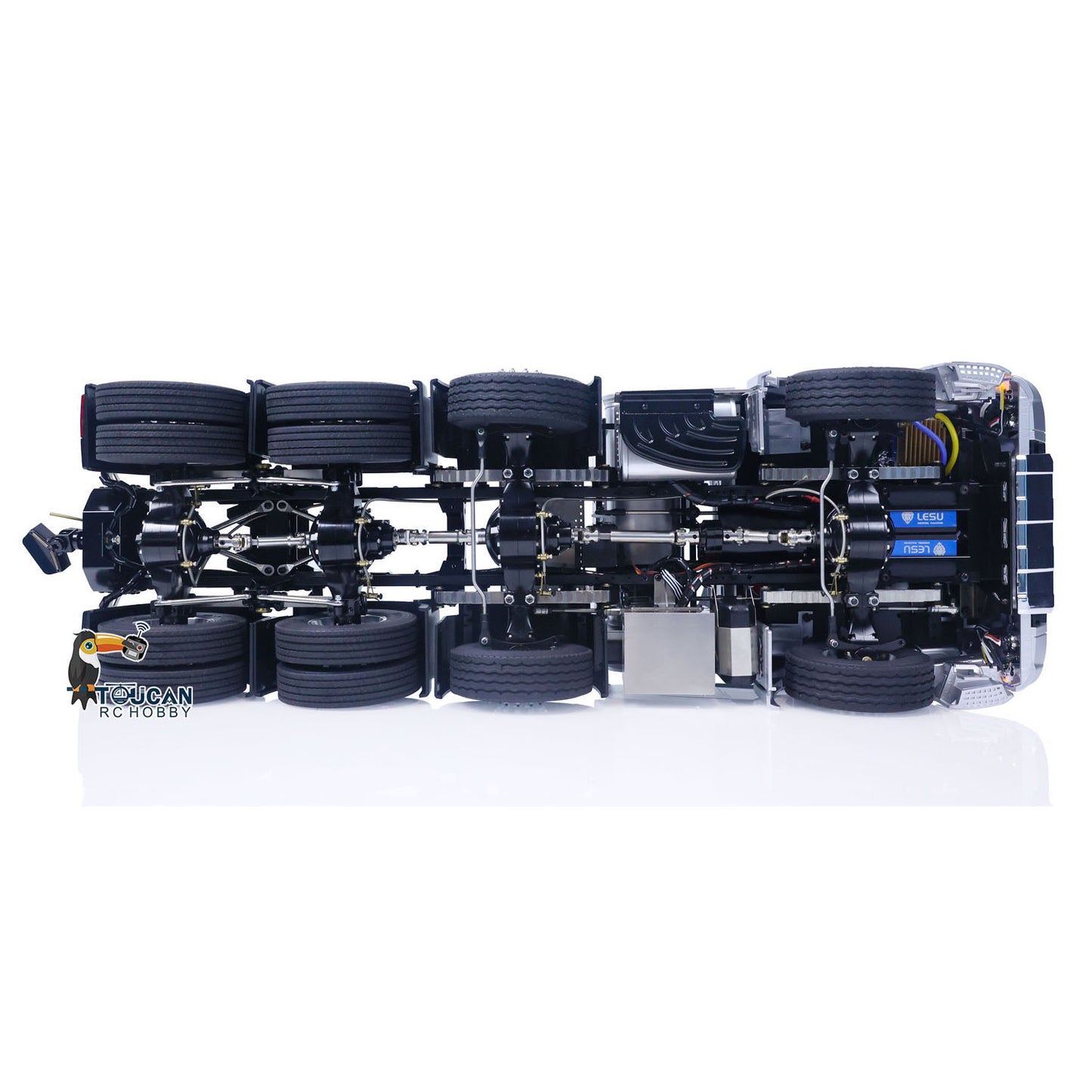 8X8 Remote Control Tractor Trucks 1:/14 RTR RC Cars Metal Chassis Equipment Rack