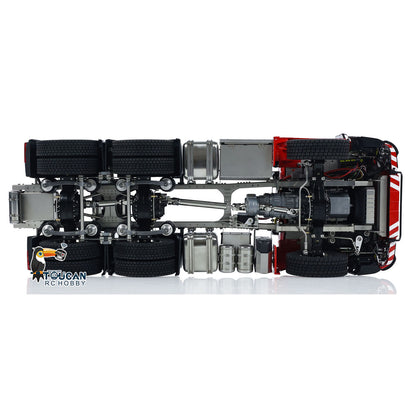 ScaleC 6x6 Metal Chassis with Type A Suspension 3Speed Gearbox FlySky ST8 Radio System Light Sound for 1/14 RC Tractor Truck
