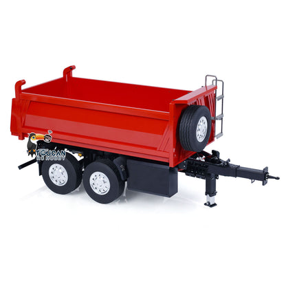 Metal LESU 1/14 RC Trailers 2-Axle Hydraulic Self-dumping