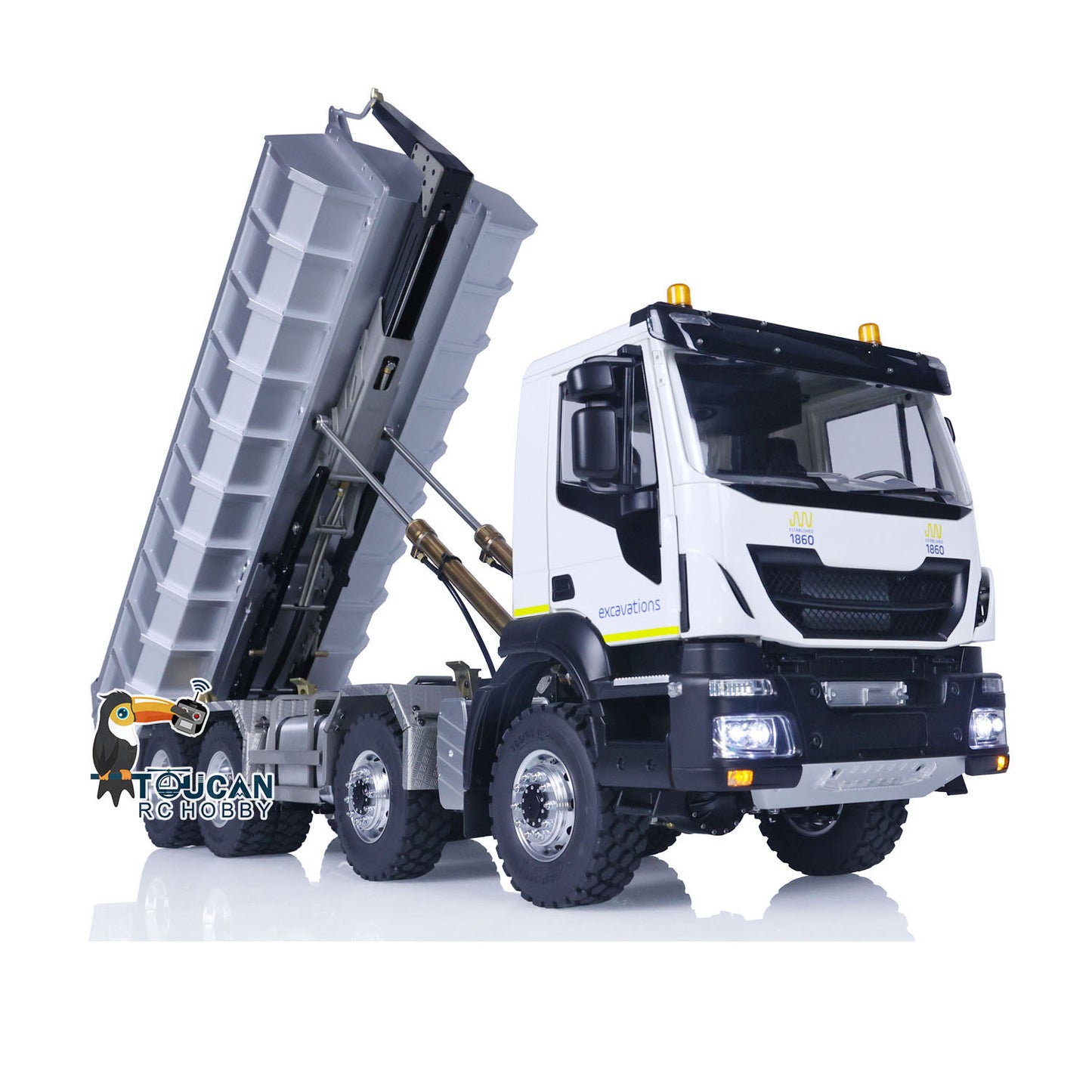 LESU 1/14 8x8 Hydraulischer RC-Muldenkipper RTR