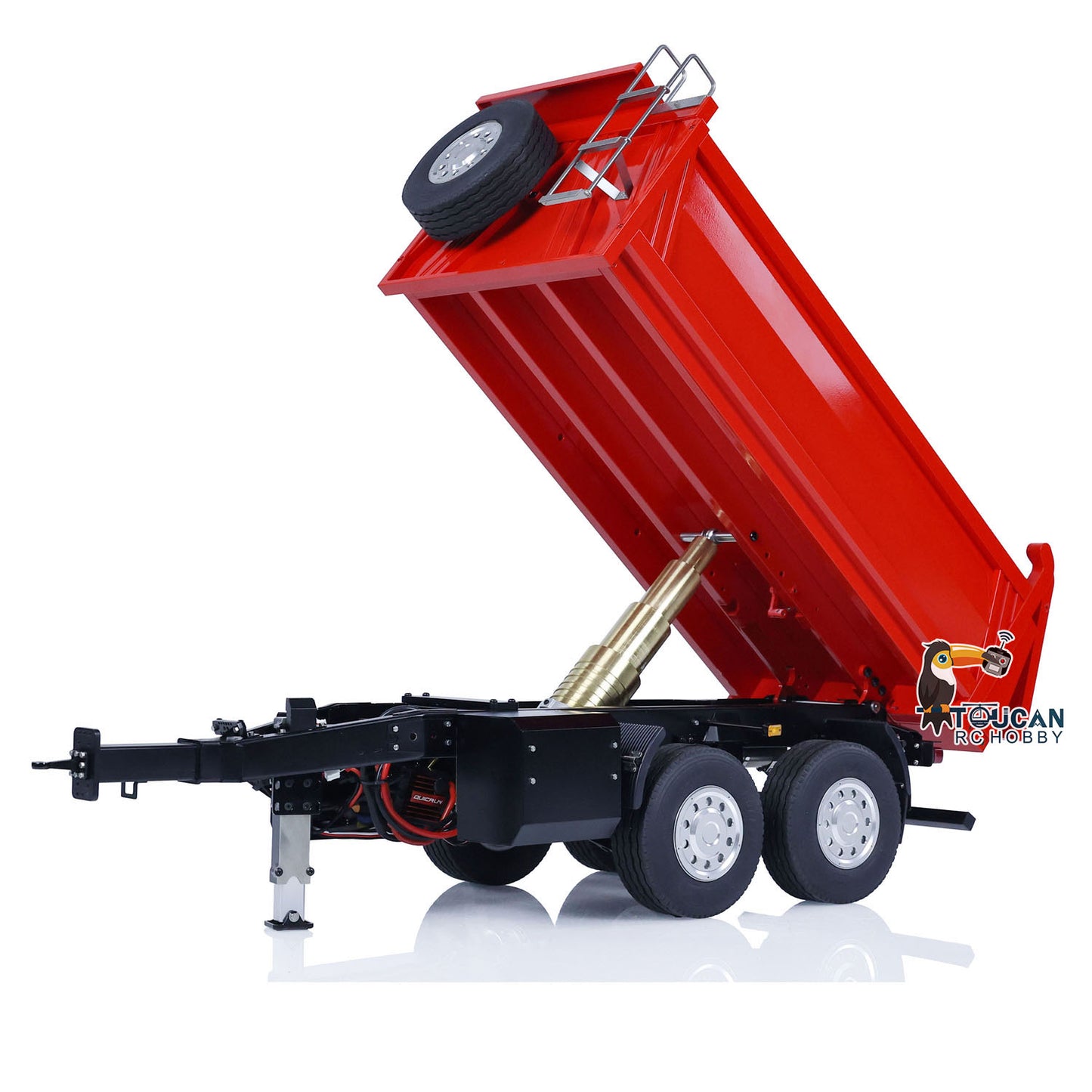 Metal LESU 1/14 RC Trailers 2-Axle Hydraulic Self-dumping