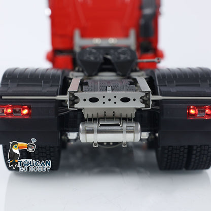 ScaleC 6x6 Metal Chassis with Type A Suspension 3Speed Gearbox FlySky ST8 Radio System Light Sound for 1/14 RC Tractor Truck