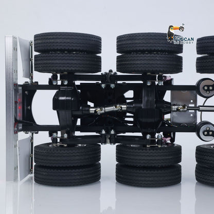 TOUCAN 8X4 1/14 RC king hauler Tractor Truck Model 3Speed Lorry Car Chassis Suspension Flysky ST8 Radio Battery