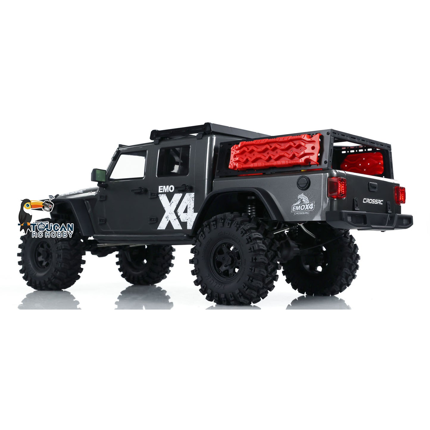 US STOCK CORSSRC 1/8 RC 4WD EMO X4 Off-road Vehicle 4x4 Radio Control Crawler Lights