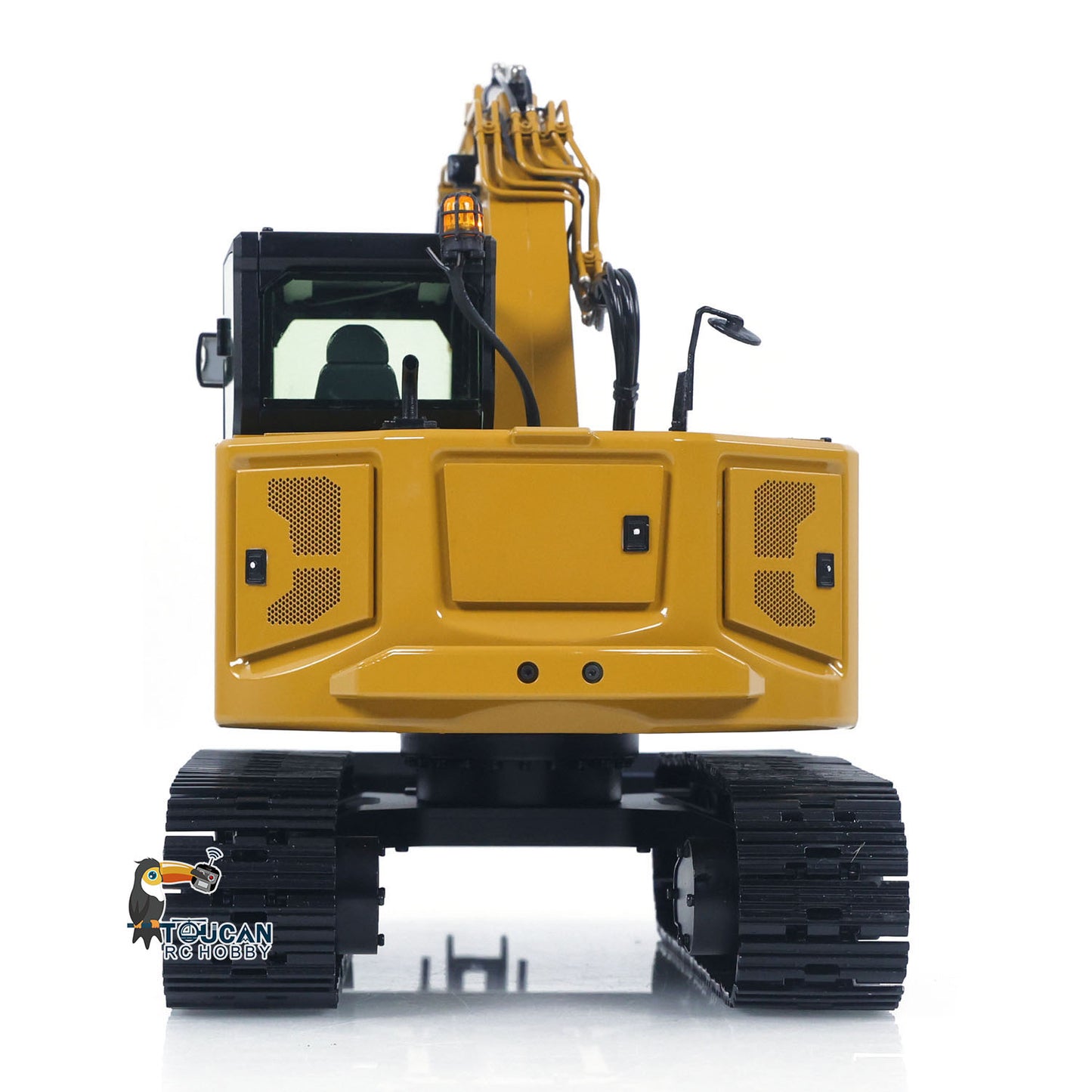 Metal 1/14 C308 Radio Control Hydraulic Excavator 4Valve RC Digger Engineering Vehicle Flysky ST8 Radio Lights Battery Assembled