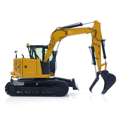 Metal 1/14 C308 Radio Control Hydraulic Excavator 4Valve RC Digger Engineering Vehicle Flysky ST8 Radio Lights Battery Assembled