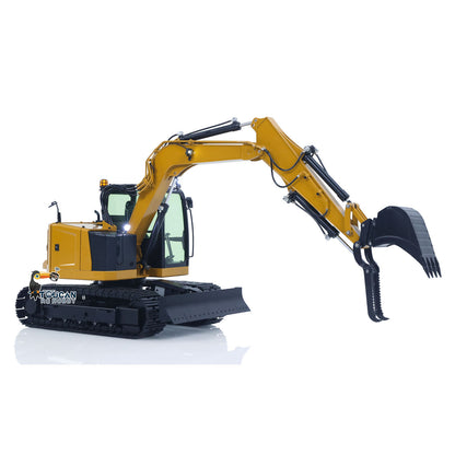 Metal 1/14 C308 Radio Control Hydraulic Excavator 4Valve RC Digger Engineering Vehicle Flysky ST8 Radio Lights Battery Assembled