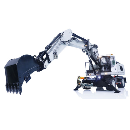 1/14 946-3 Wheeled RC Hydraulic Excavator RC Digger PL18EV Transmitter Tiltable Bucket