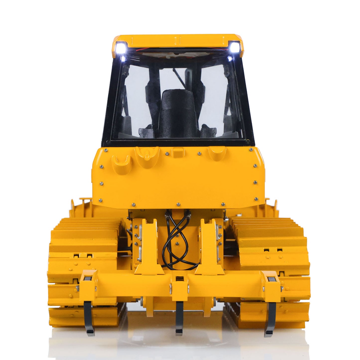 US Stock Metal 1/12 RC Hydraulic Bulldozer D3 Remote Control Engineering Vehicles 4CH Valve Construction Car Light Sound Flysky ST8 Radio