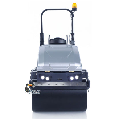 BW120AD 1/14 Metal Radio Controlled Road Roller Mini RC Construction Vehicle Finished Model Brushed ESC Battery Flysky ST8 Radio