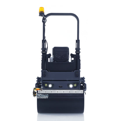 BW120AD 1/14 Metal Radio Controlled Road Roller Mini RC Construction Vehicle Finished Model Brushed ESC Battery Flysky ST8 Radio