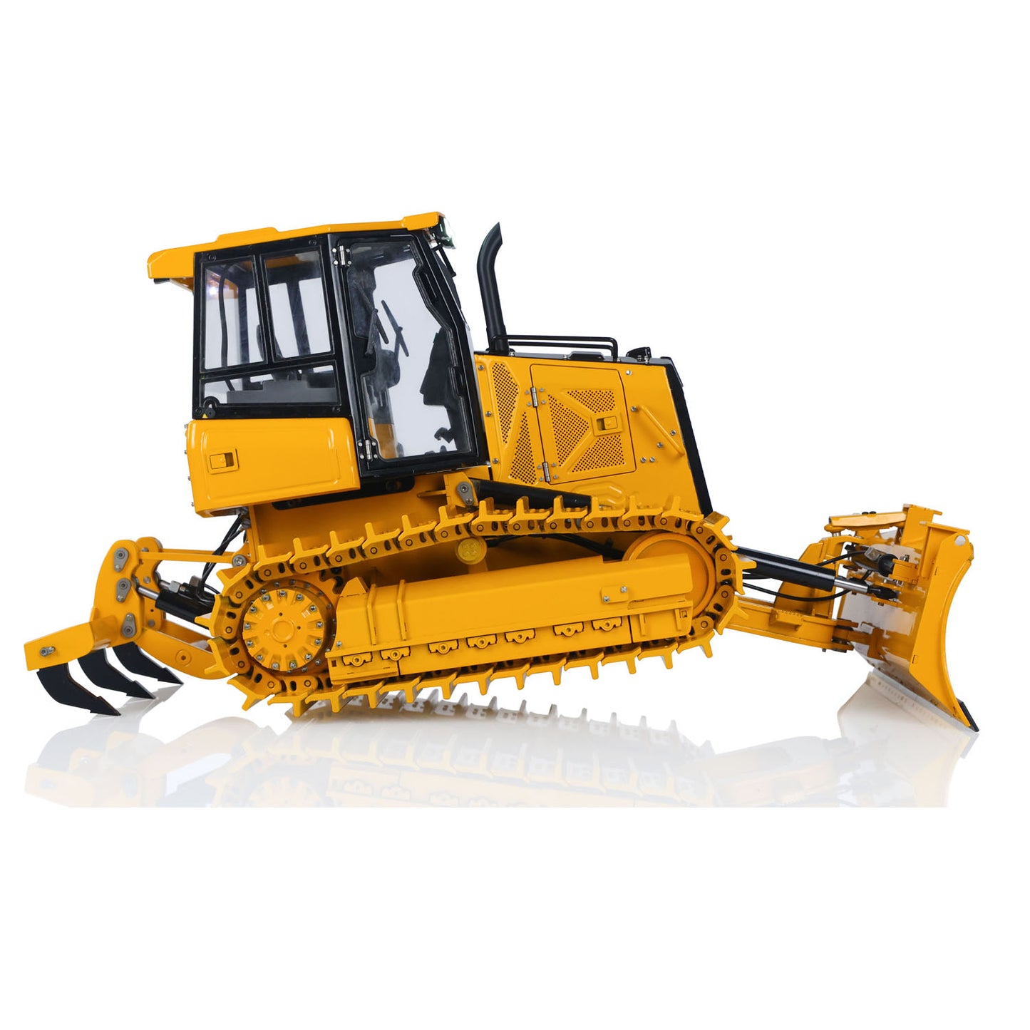 US Stock Metal 1/12 RC Hydraulic Bulldozer D3 Remote Control Engineering Vehicles 4CH Valve Construction Car Light Sound Flysky ST8 Radio