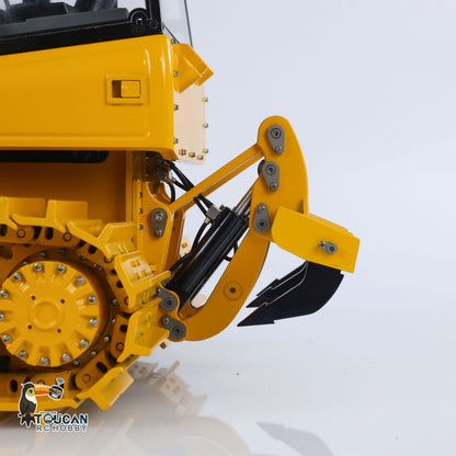Fast Free Shipping for EU Metal 1/12 RC Hydraulic Bulldozer D3 Remote Control Engineering Vehicles 4CH Valve Construction Car Light Sound Flysky ST8 Radio