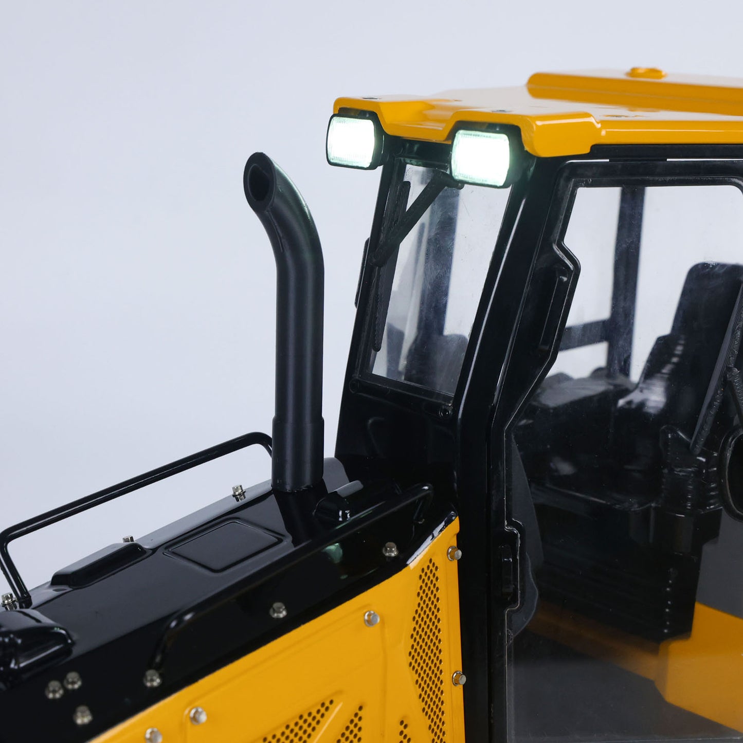 US Stock Metal 1/12 RC Hydraulic Bulldozer D3 Remote Control Engineering Vehicles 4CH Valve Construction Car Light Sound Flysky ST8 Radio