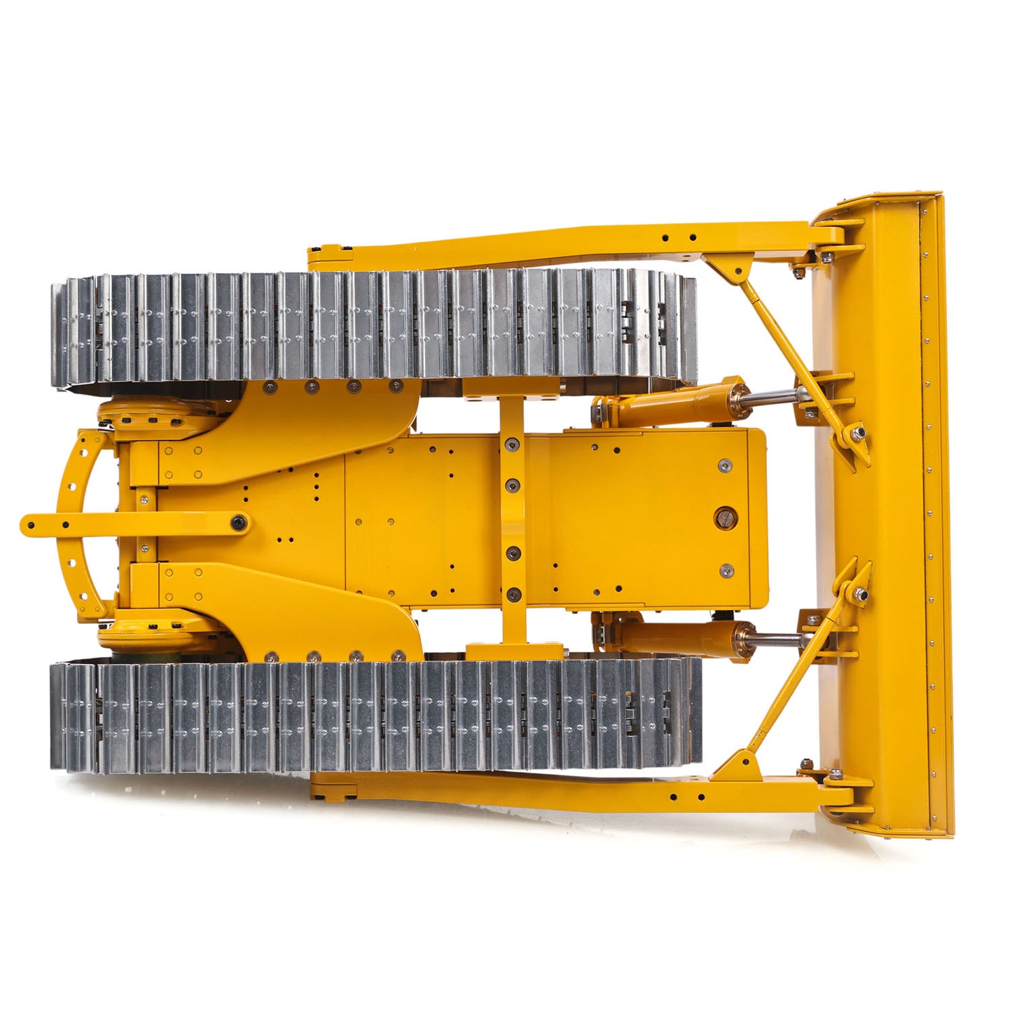 Metal 1/14 RC Hydraulic Bulldozer D7 Remote Control Dozer Model Engineering Vehicle Flysky Radio Light Sound System Battery