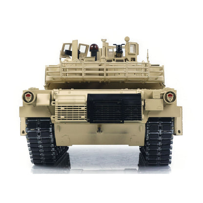 TOUCAN 1/16 Metal RC Tank M1A2 Abrams IR Dual Current Driving Gearbox Barrel Recoil Elevation 360 Turret Rotation Smoke RTR FPV Camera Charger