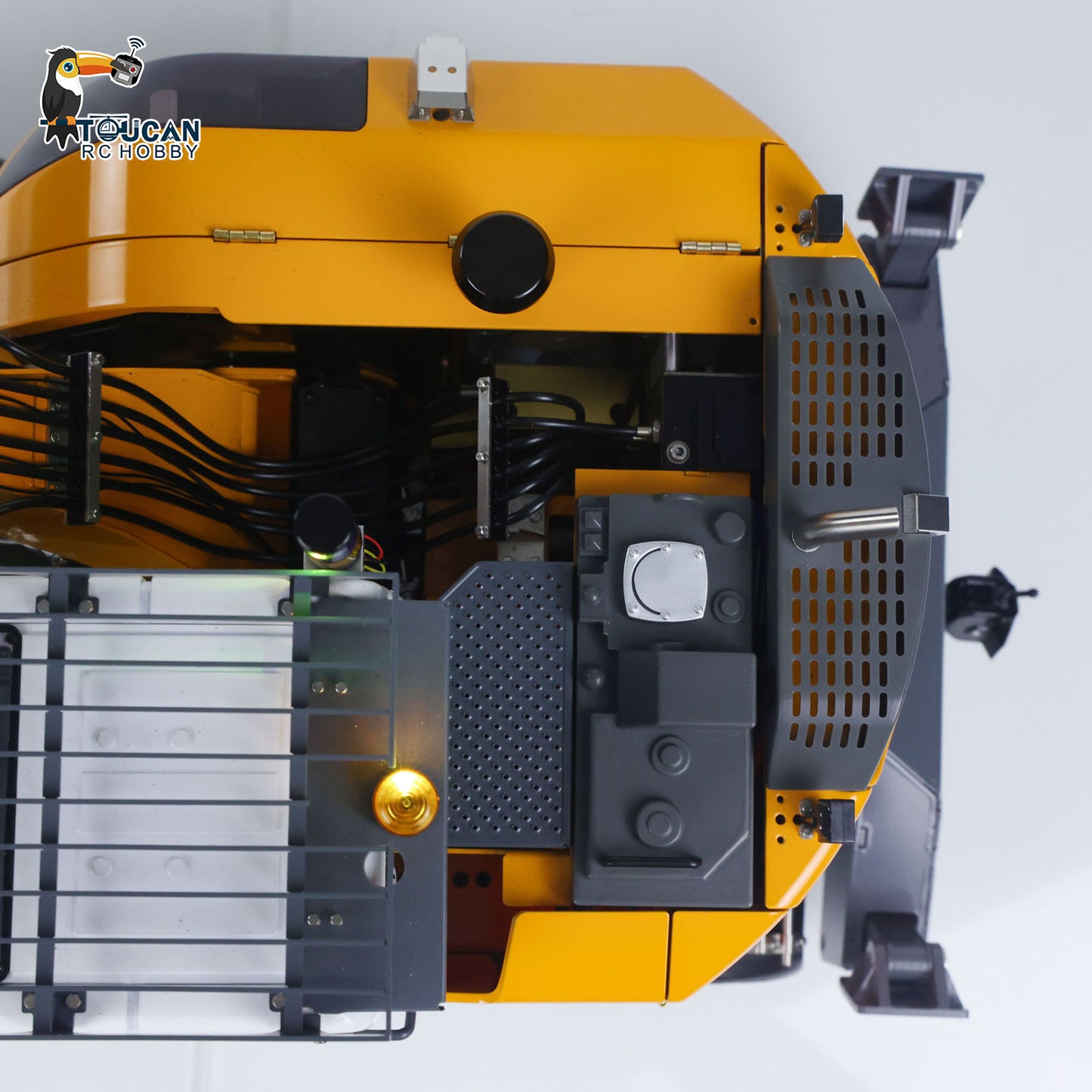 1:14 RC Hydraulic Wheeled Excavator LR914 8-ways Valve 4×4 Digger Engineering Vehicle RTR Axle Lock Upgrade Brushless Motor ESC