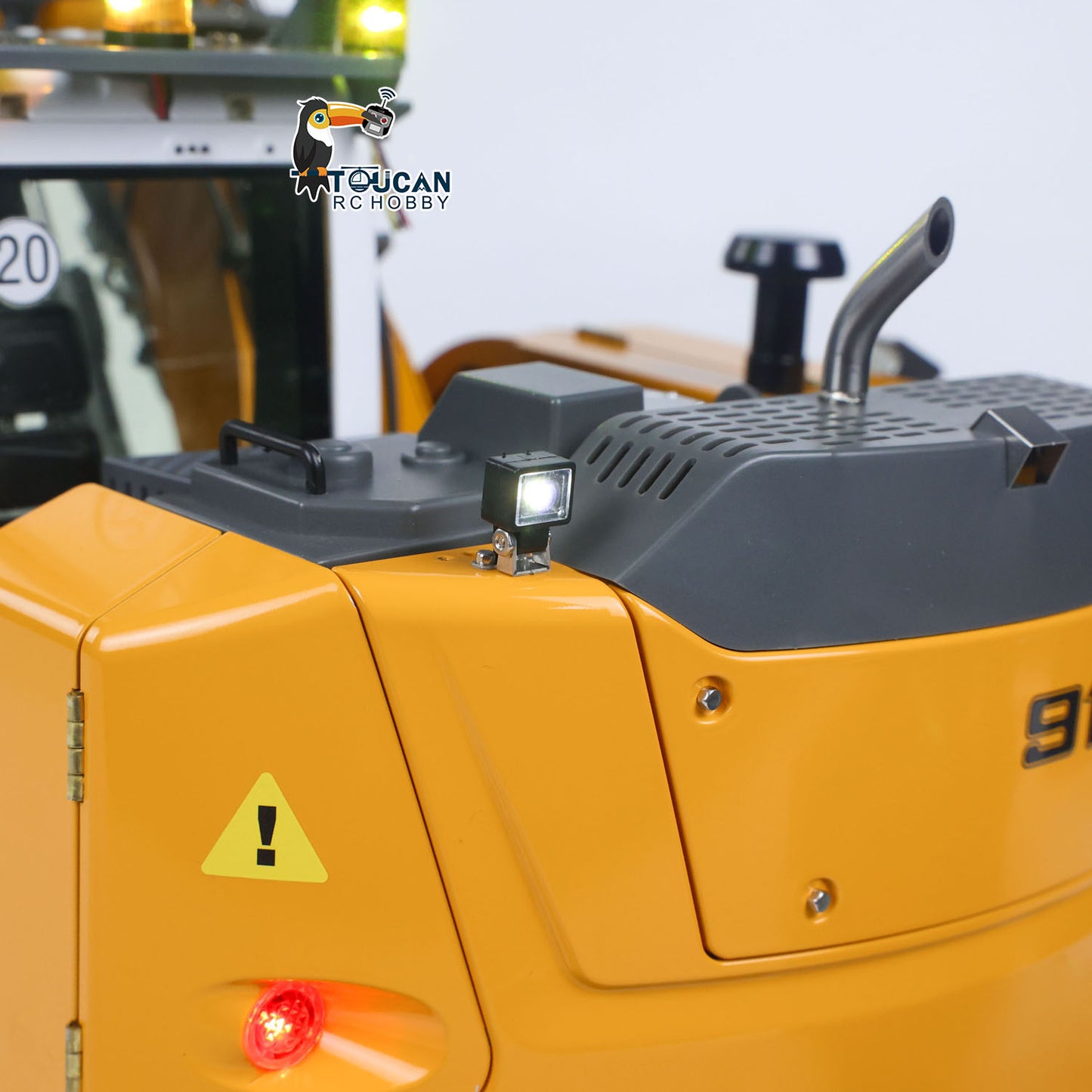 RC Hydraulic Full Dump Trailer for CUT Model 1/14 Remote Control Hydraulic Wheeled Excavator LR914 Engineering Vehicle Painted