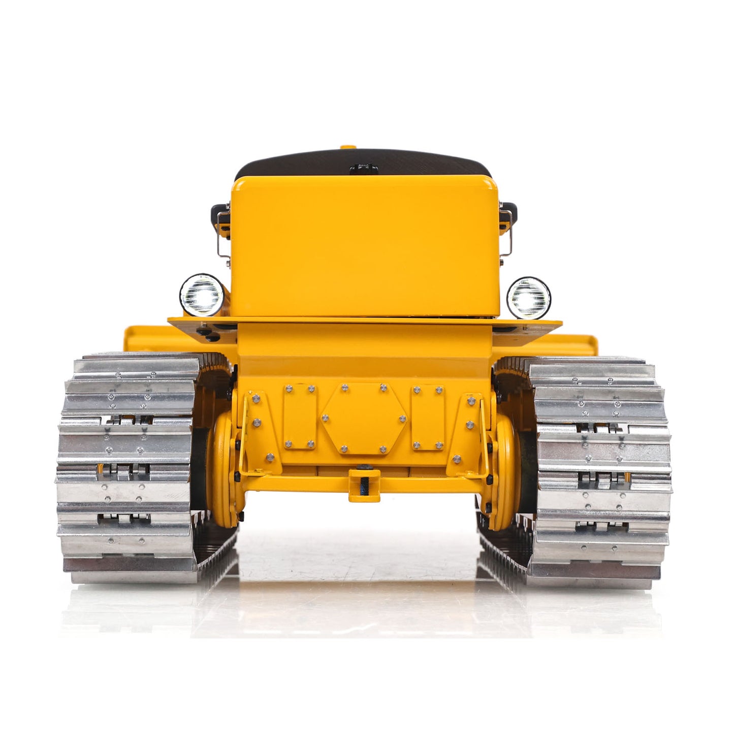 Metal 1/14 RC Hydraulic Bulldozer D7 Remote Control Dozer Model Engineering Vehicle Flysky Radio Light Sound System Battery