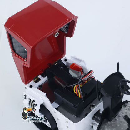 BW120AD 1/14 Metal Radio Controlled Road Roller Mini RC Construction Vehicle Finished Model Brushed ESC Battery Flysky ST8 Radio