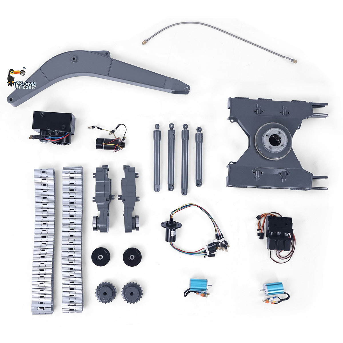 Double E EC160E KIT 1/14 Alloy RC Hydraulic Excavator Wireless Control Diggers Brushless Motor Engineering Vehicle Unassembled