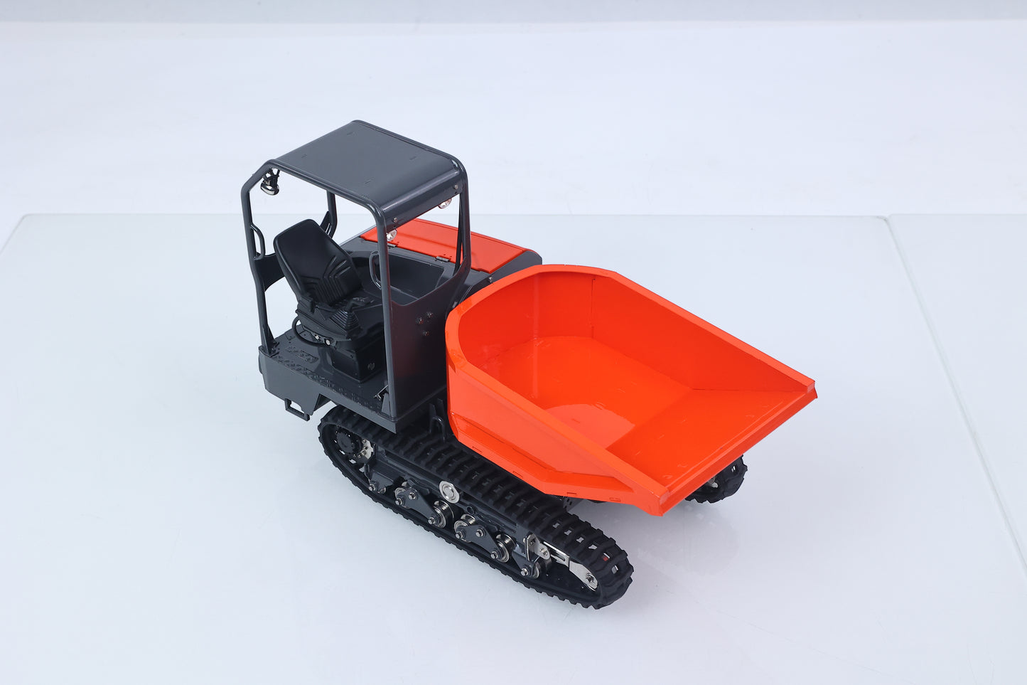 LESU Metal 1/14 Hydraulic Remote Control Tracked Dumper KC300HR-5 RC Tipper Model Light Sound System FlySky Radio Battery