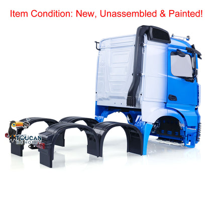 Plastic Cabin Body Shell Set for 1/14 RC Tractor Truck