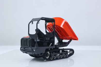 LESU Metal 1/14 Hydraulic Remote Control Tracked Dumper KC300HR-5 RC Tipper Model Light Sound System FlySky Radio Battery