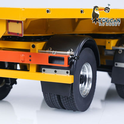 IN STOCK NOOXION Metal 1/14 6-axle Flat Trailer for RC Tractor Truck Cars