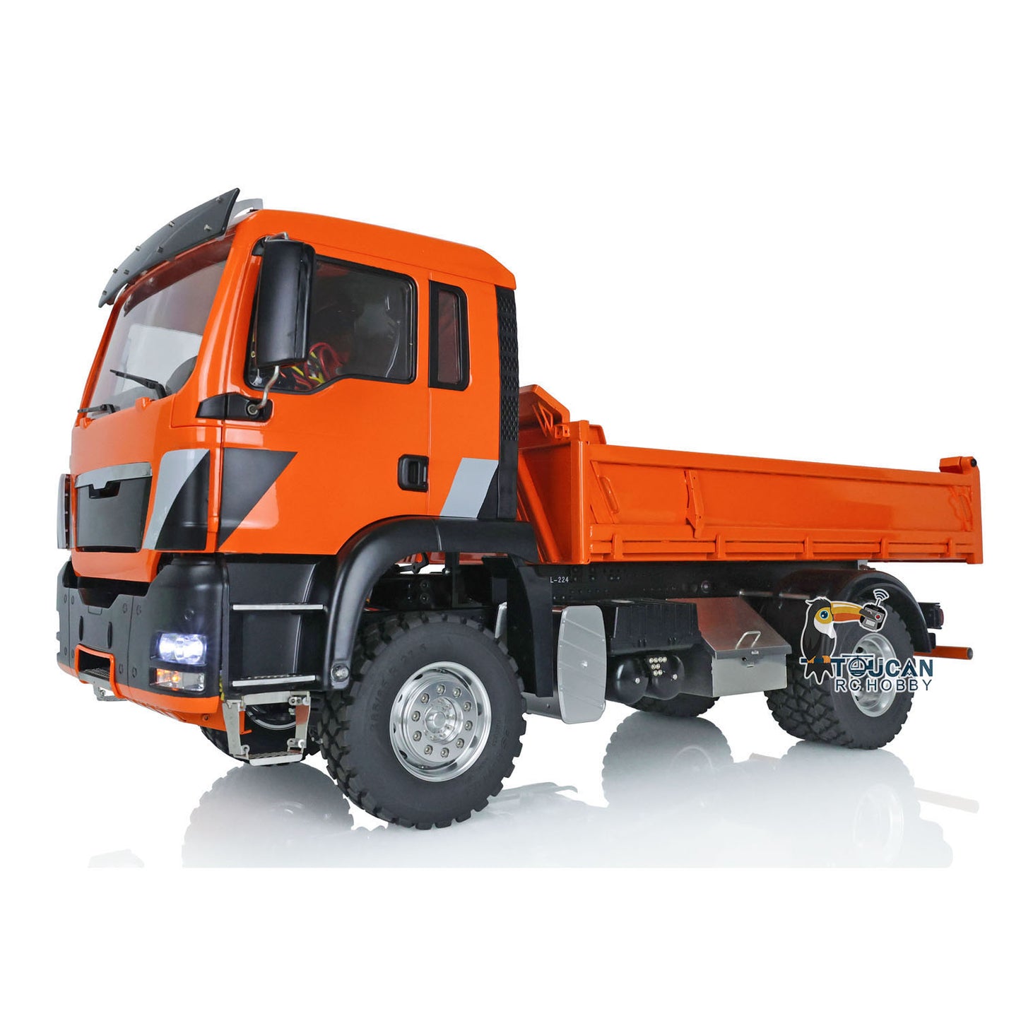 LESU 1/14 RC Dumper Auto für 4x4 TGS Metall Chassis Dump Lkw