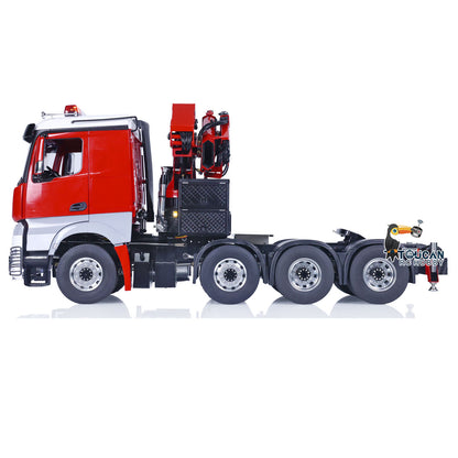 EN STOCK LESU 1/14 8x8 RTR RC Camion tracteur à grue hydraulique