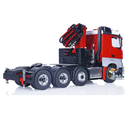 EN STOCK LESU 1/14 8x8 RTR RC Camion tracteur à grue hydraulique