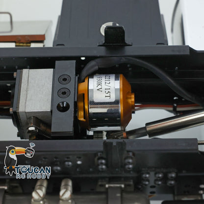 LESU 1/14 RC Dumper Car pour camion à benne basculante à châssis métallique 4x4 TGS
