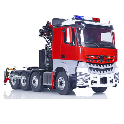 EN STOCK LESU 1/14 8x8 RTR RC Camion tracteur à grue hydraulique