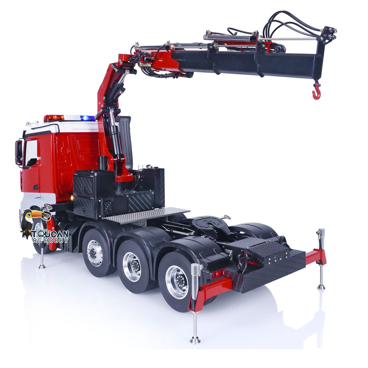 8x8 LESU 1/14 RC Traktor Lkw Hydraulische Kran