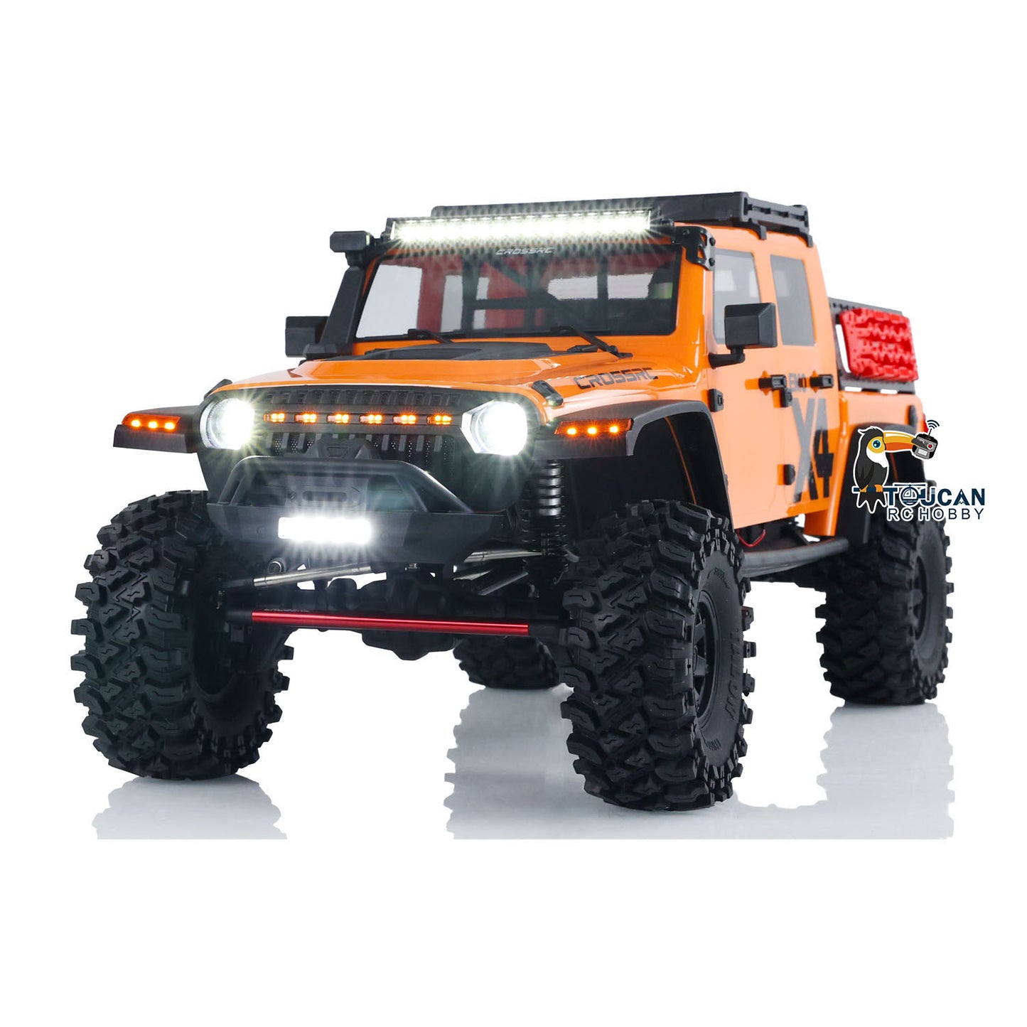 US STOCK 1:8 Scale CROSSRC EMO X4 RC 4x4 Off-road Climbing Truck Leopard Lights 2 Speed