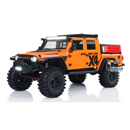 US STOCK 1:8 Scale CROSSRC EMO X4 RC 4x4 Off-road Climbing Truck Leopard Lights 2 Speed