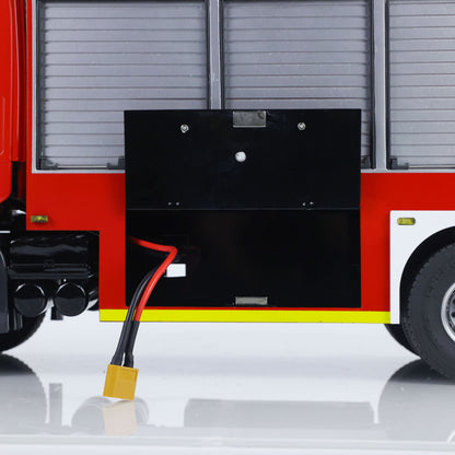 1/14 Electric Fire Truck SC 770S Remote Control Vehicle i6S Radio Metal Chassis 11.1V Battery 2Speed Gerabox Water Spraying RC Model Car