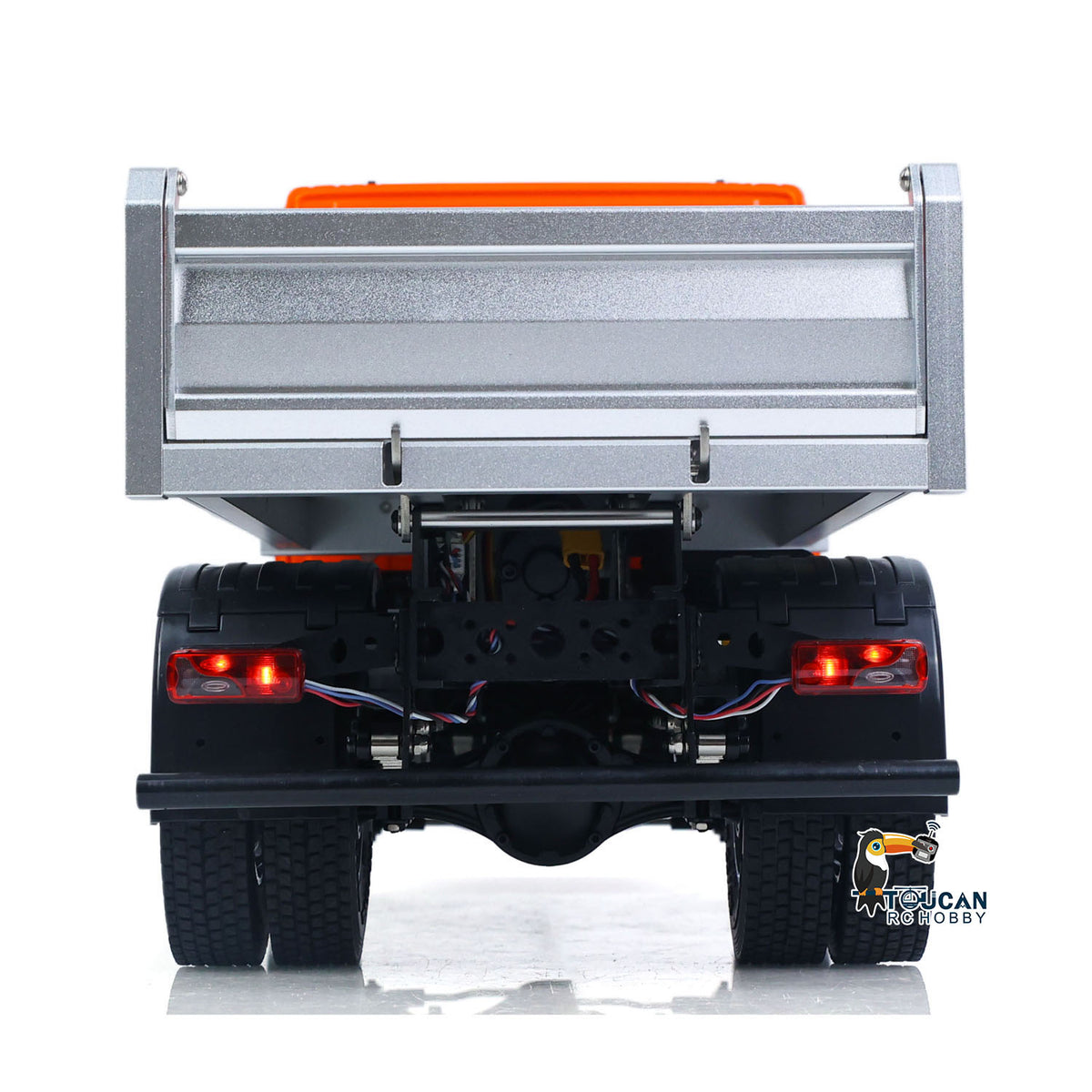 Double E 1/14 4WD Electric Lifting RC Dump Truck E022 2Speed Tipper 500G Full Metal Axle Magnetic High Roof Battery Radio Light