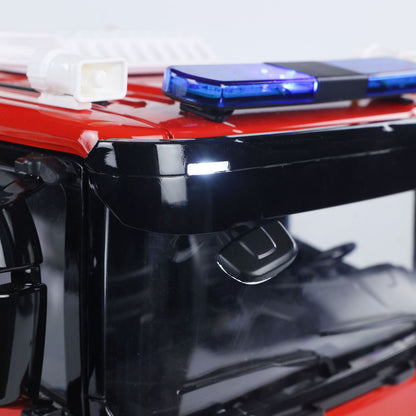 1/14 Electric Fire Truck SC 770S Remote Control Vehicle i6S Radio Metal Chassis 11.1V Battery 2Speed Gerabox Water Spraying RC Model Car