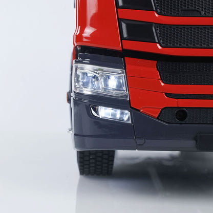 1/14 Electric Fire Truck SC 770S Remote Control Vehicle i6S Radio Metal Chassis 11.1V Battery 2Speed Gerabox Water Spraying RC Model Car