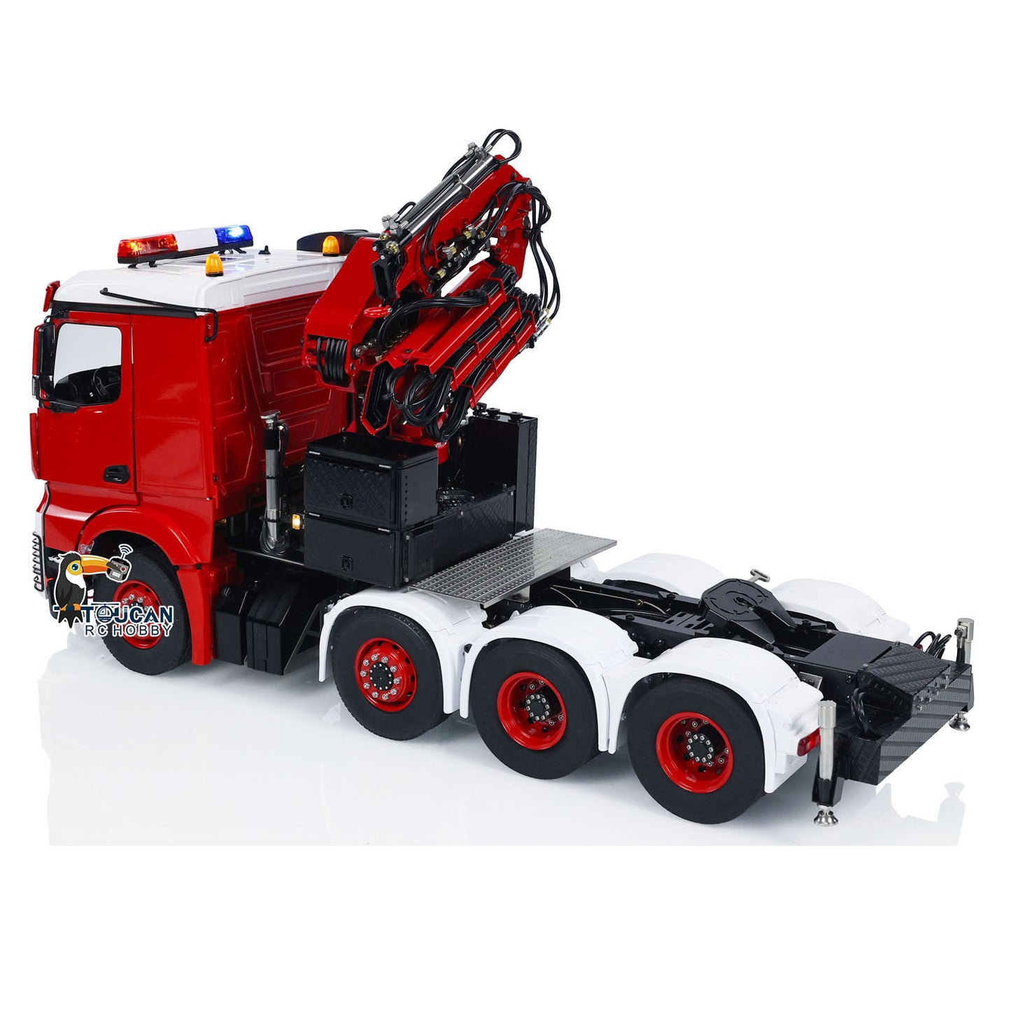 LESU 8x8 1/14 RC Hydraulic Crane Tractor Truck With Fly Jib Arm