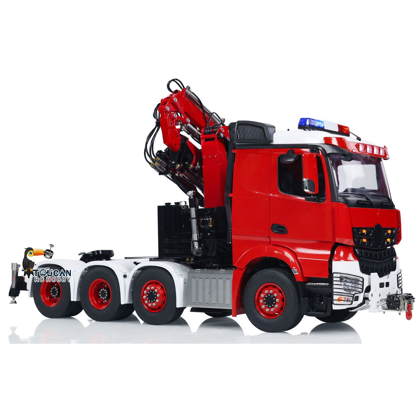 LESU 8x8 1/14 RC Hydraulic Crane Tractor Truck With Fly Jib Arm