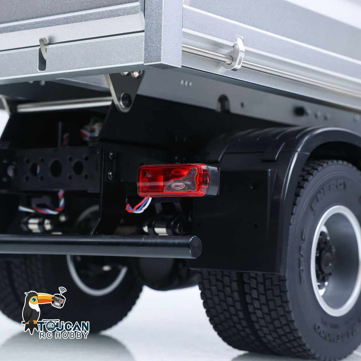 Double E 1/14 4WD Electric Lifting RC Dump Truck E022 2Speed Tipper 500G Full Metal Axle Magnetic High Roof Battery Radio Light